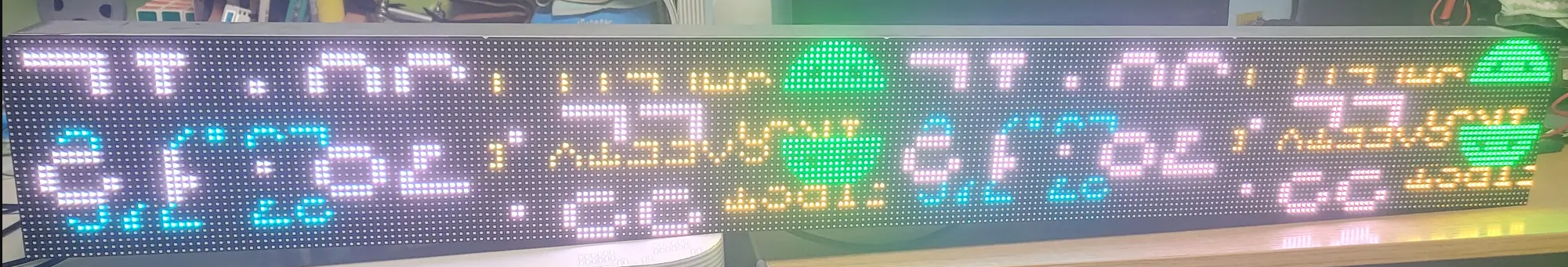 ESP32로 LED 전광판 만들기 (1) — 픽셀이 뒤죽박죽으로 나오는 패널 길들이기